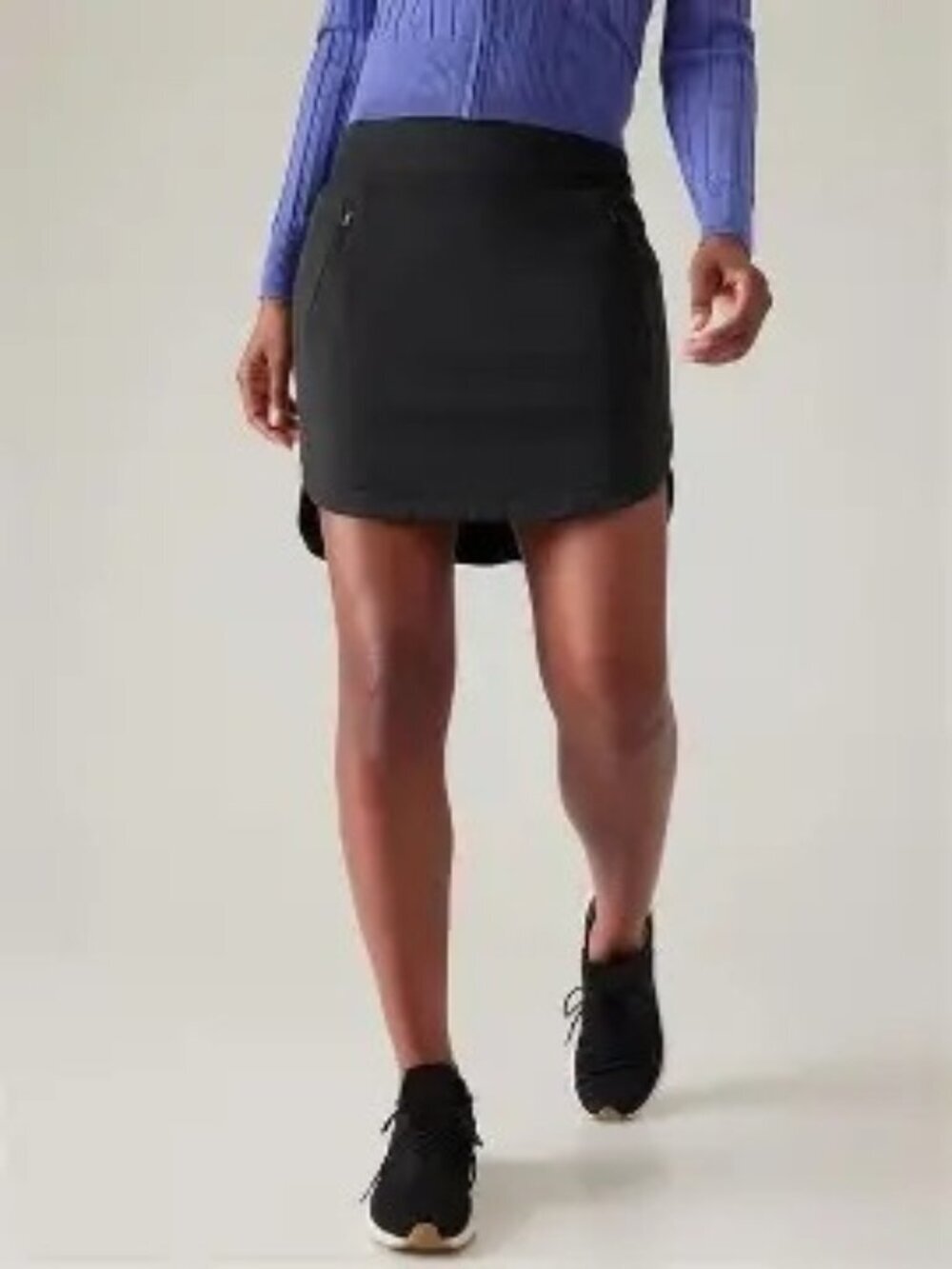 NWT Athleta Fairway Golf Skort 18" Black Small